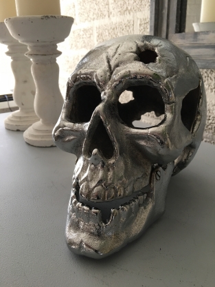 Large Anatomical Skull - Cast Iron - Chrome Nickel